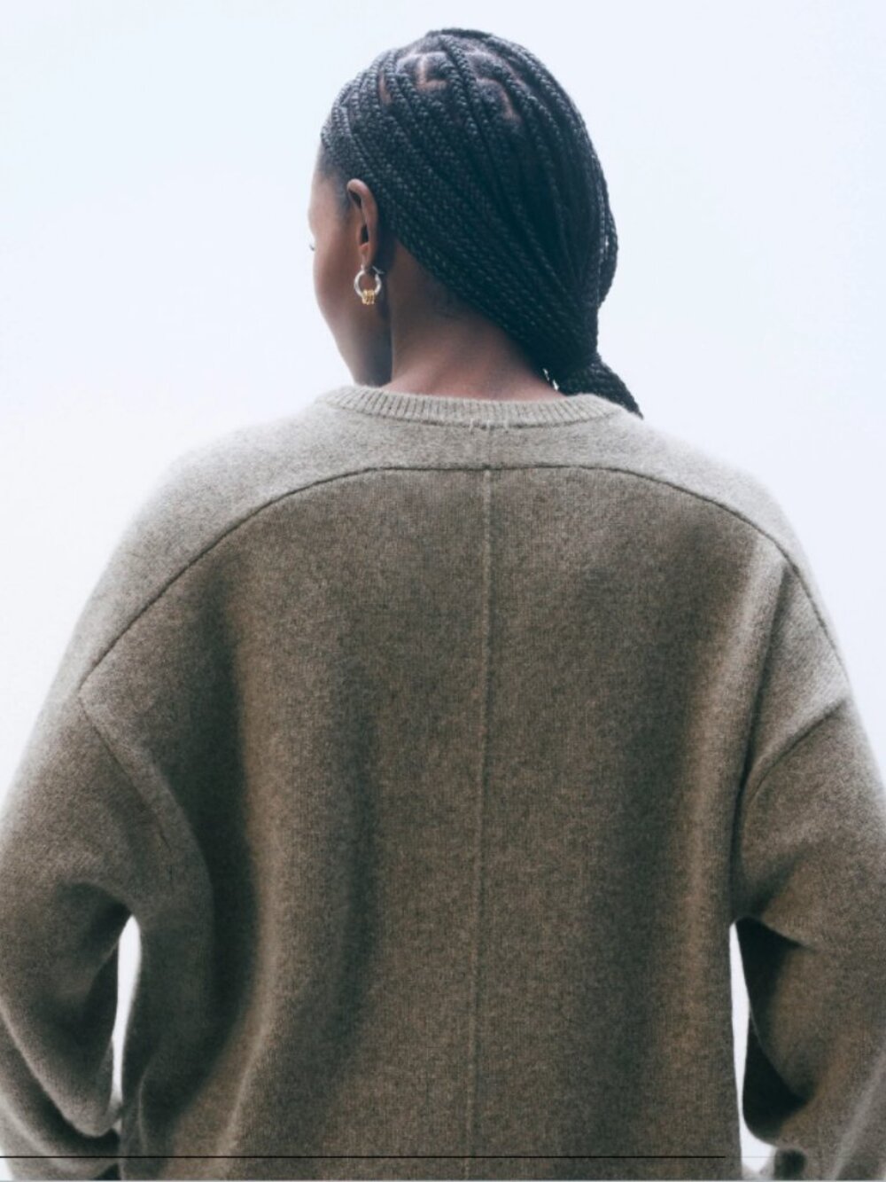 NEW White + Warren Cashmere Saddle Sleeve Crewneck sweater - Picture 4 of 8